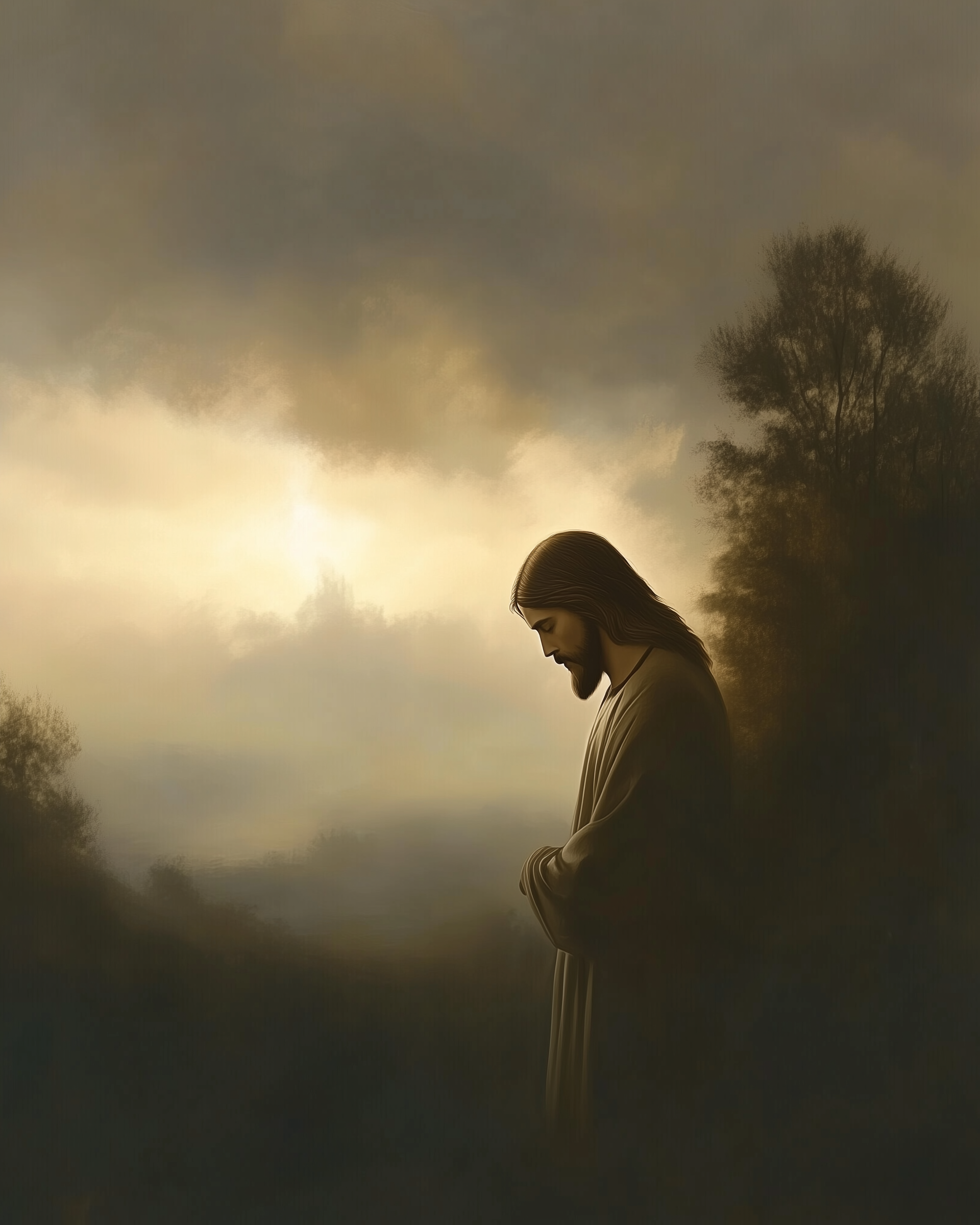 Guiding Light - Jesus Framed Wall Art for Living Room, Bedroom or Office