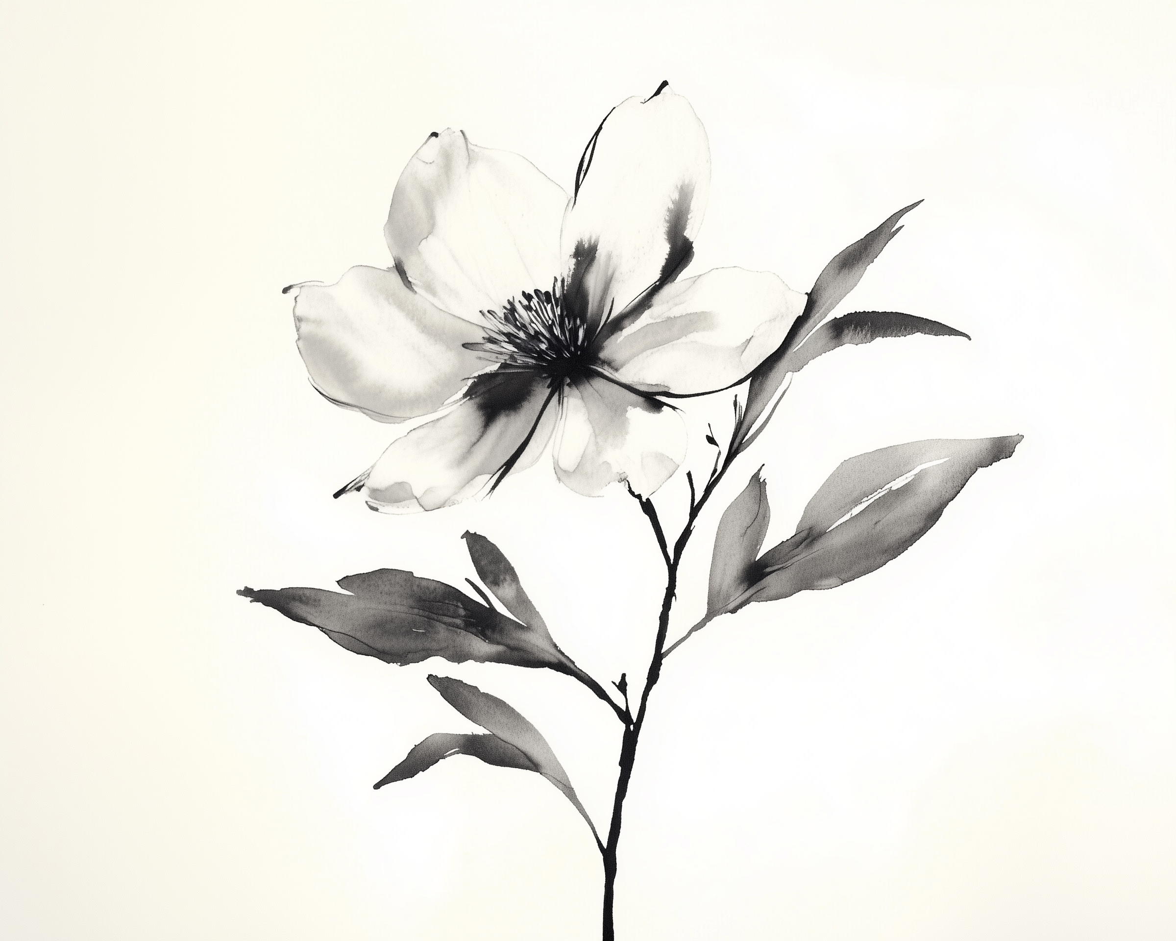 Lunar Petal - Flower Framed Wall Art for Living Room, Bedroom or Office