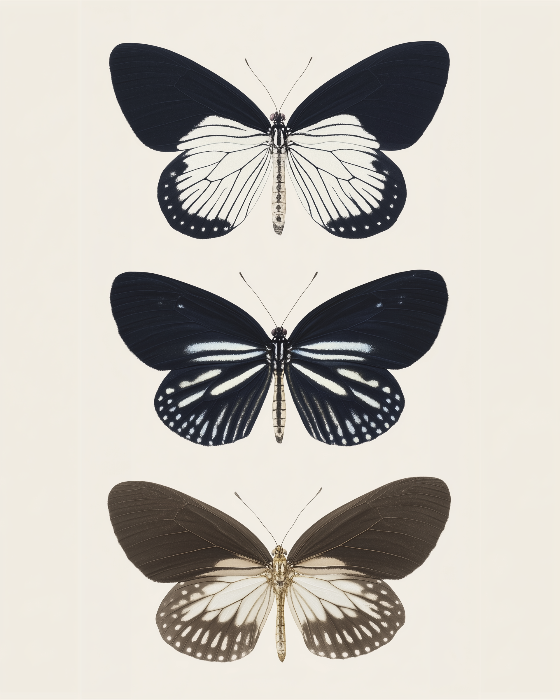 Ebony Flutter - Butterfly Framed Wall Art for Living Room, Bedroom or Office