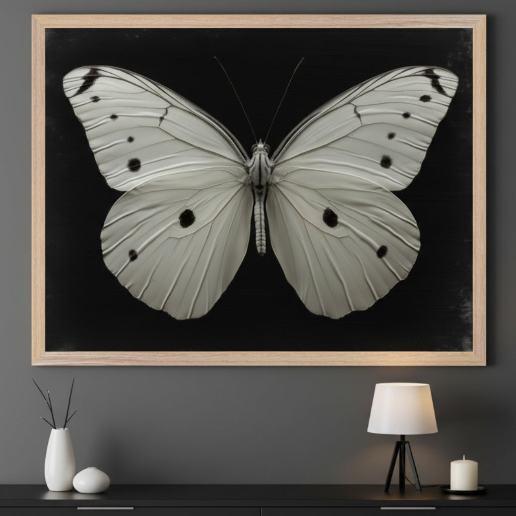 Whisper Wings - Butterfly Framed Wall Art for Living Room, Bedroom or Office