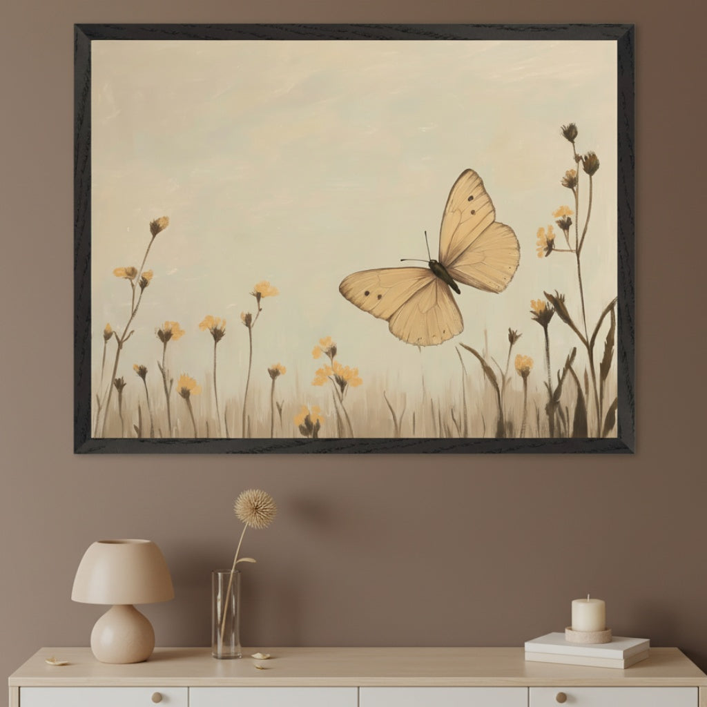 Ethereal Blossom - Butterfly Framed Wall Art for Living Room, Bedroom or Office