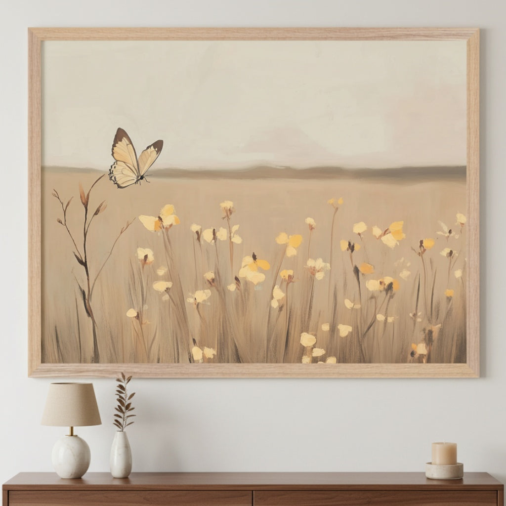 Butterfly Reverie - Butterfly Framed Wall Art for Living Room, Bedroom or Office