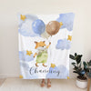 Fox Personalized Blanket for Babies and Kids