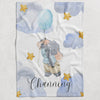 Elephant Personalized Blanket for Babies and Kids
