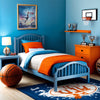 Dynamic Slam Dunk Wall Art for Nursery, Playroom or Kids Bedrooms - Vibrant Basketball Action Decor- Sky High