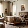 Woodland Bear Wall Art for Nursery, Playroom or Kids Bedrooms - Warm Earth-Tone Decor - Bear-y Happy