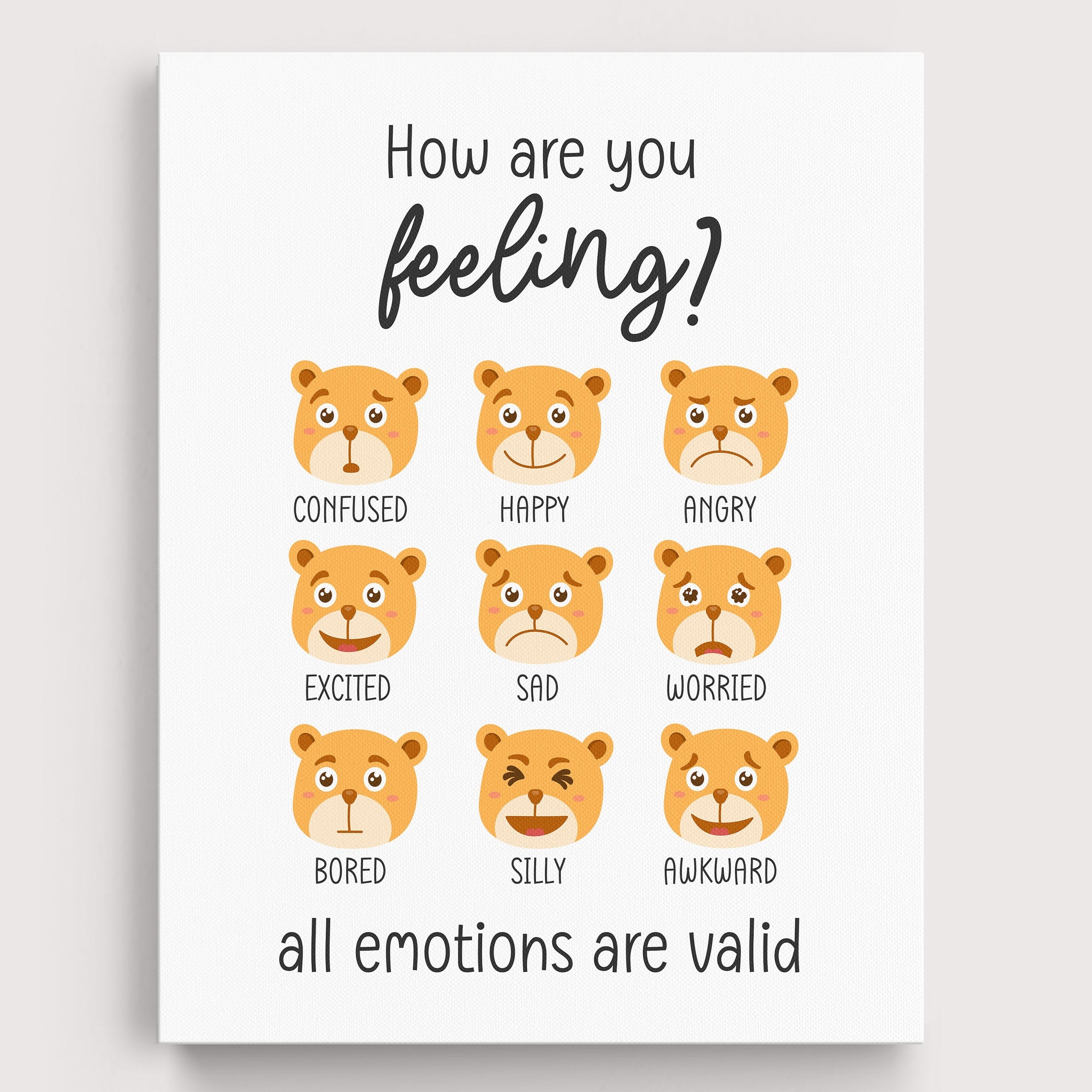 Feelings Bear Wall Art