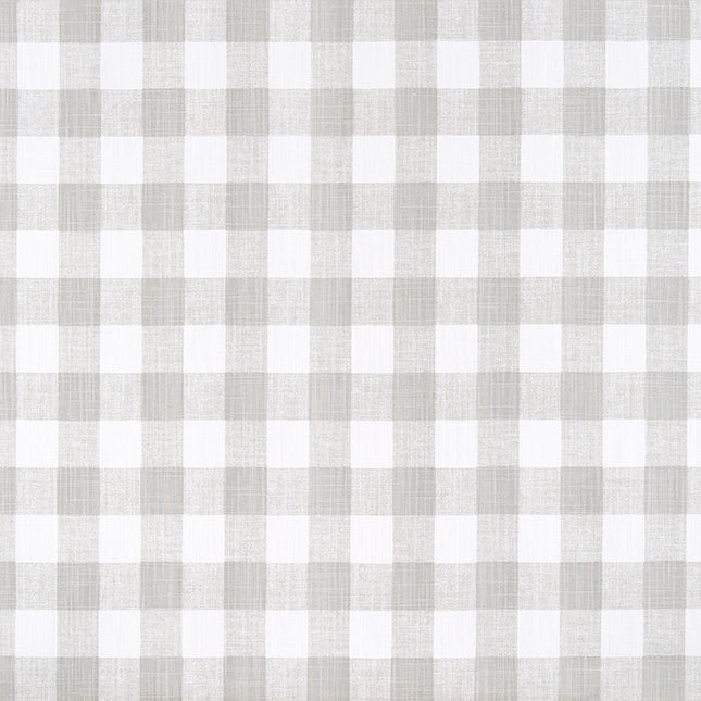 Buffalo Plaid French Grey Slub Canvas