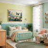 Wildflower Wall Art for Nursery, Playroom or Kids Bedrooms - Butterfly, Daisy and Lavender Floral Garden - Flutter Bloom
