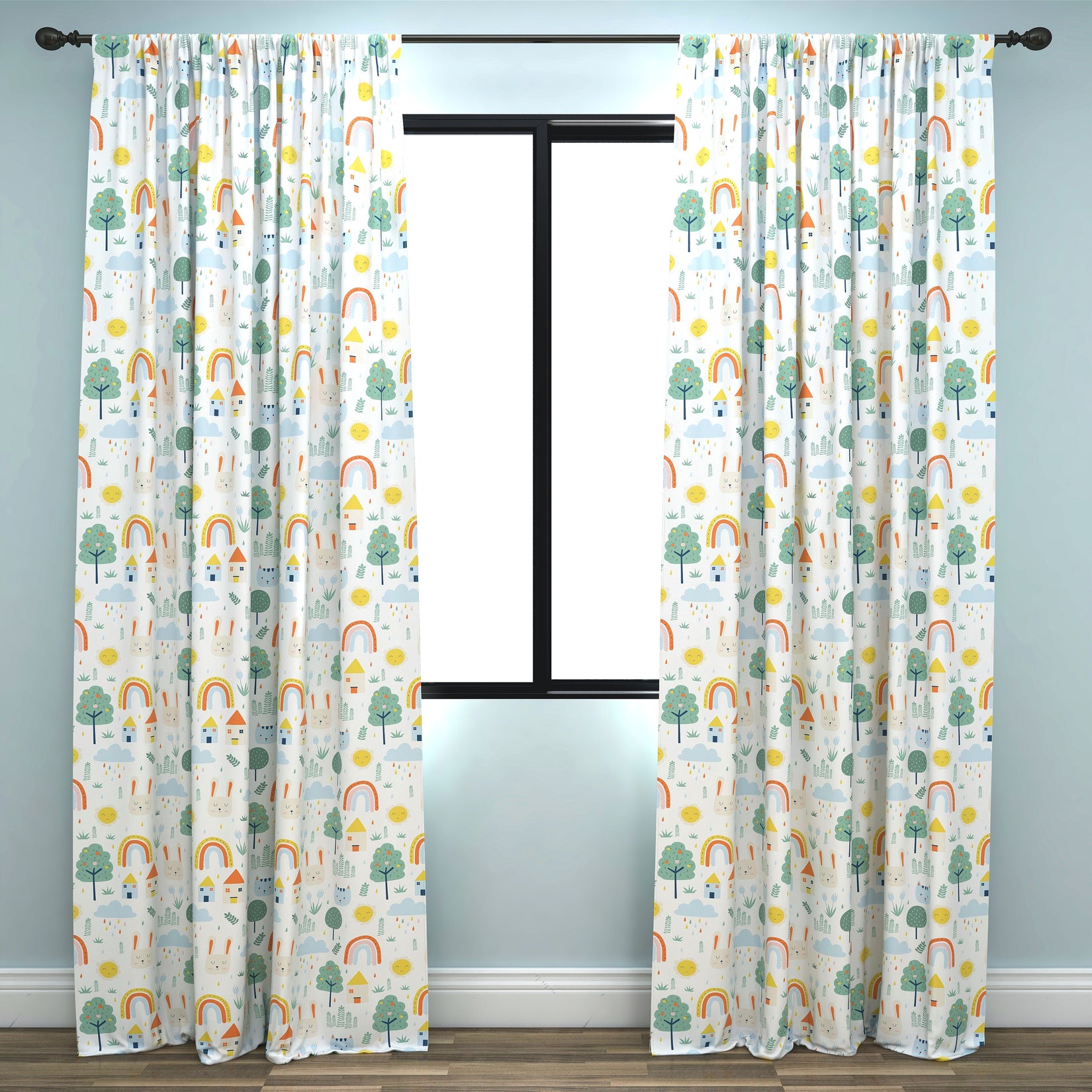 Kids & Nursery Blackout Curtains - Small-town  Furries