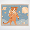 Cheetah Astronaut Wall Art for Nursery, Playroom or Kids Bedrooms - Space Adventure Decor - Cosmic Cheetah