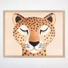 Cheetah Wall Art for Nursery, Playroom or Kids Bedrooms - Modern Safari Animal Decor -  Dapper Dots