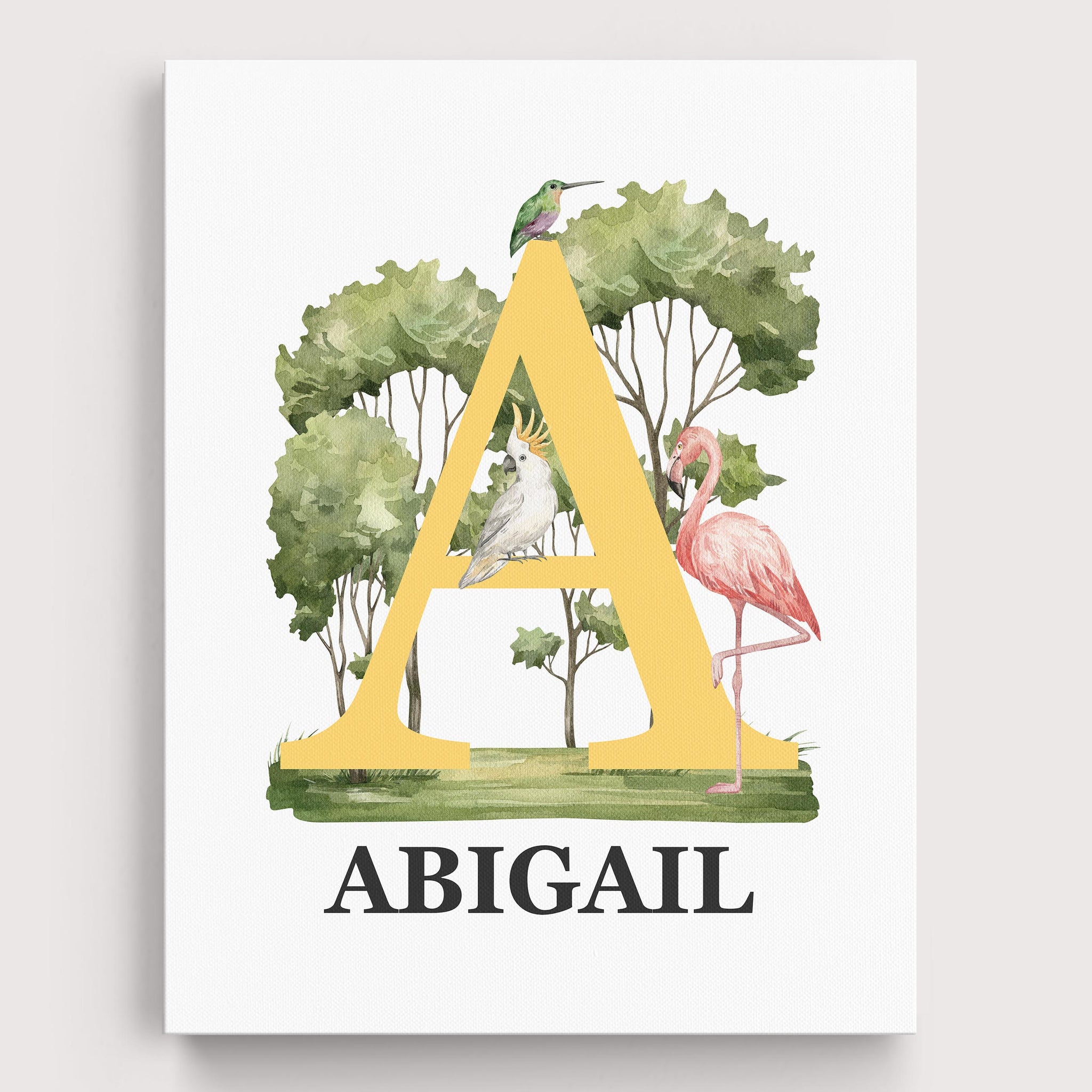 Personalized Birds Wall Art - Name Sign