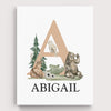 Personalized Woodland Wall Art - Name Sign