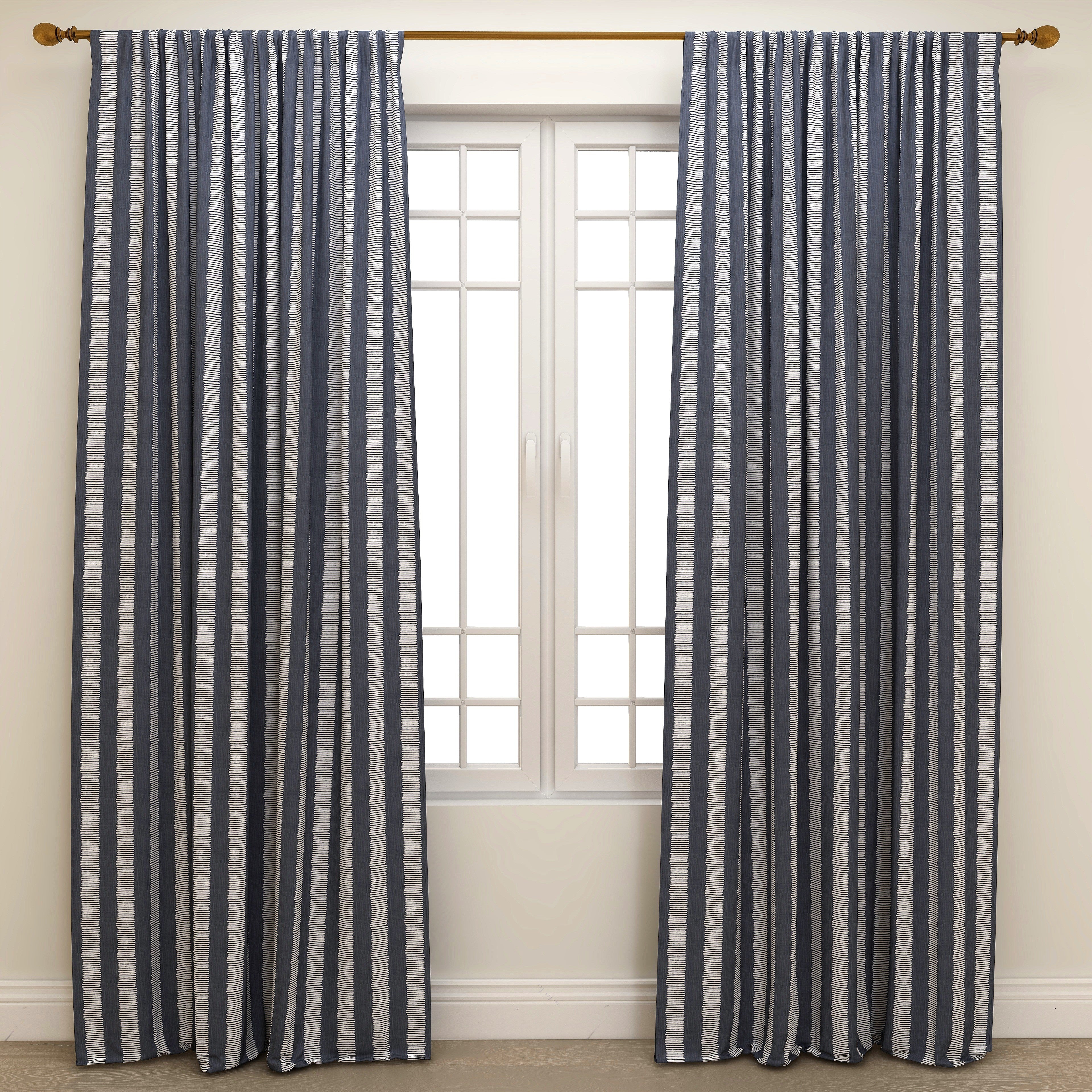 Dash Peacoat Kids Curtains