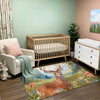 Deer Rug for Kids and Nursery Rooms - Antlered Beauty