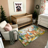 Deer Rug for Nursery and Kids Rooms - Fawn and Buck