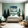 Midnight Magic Deer Wall Art for Nursery, Playroom or Kids Bedrooms - Celestial Forest Decor - Midnight Magic Deer