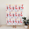 Firefighter Personalized Blanket for Babies and Kids