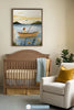 Peaceful Fishing Boat Wall Art for Nursery, Playroom or Kids Bedrooms - Vintage Lake Adventure Decor - Harbor Solace