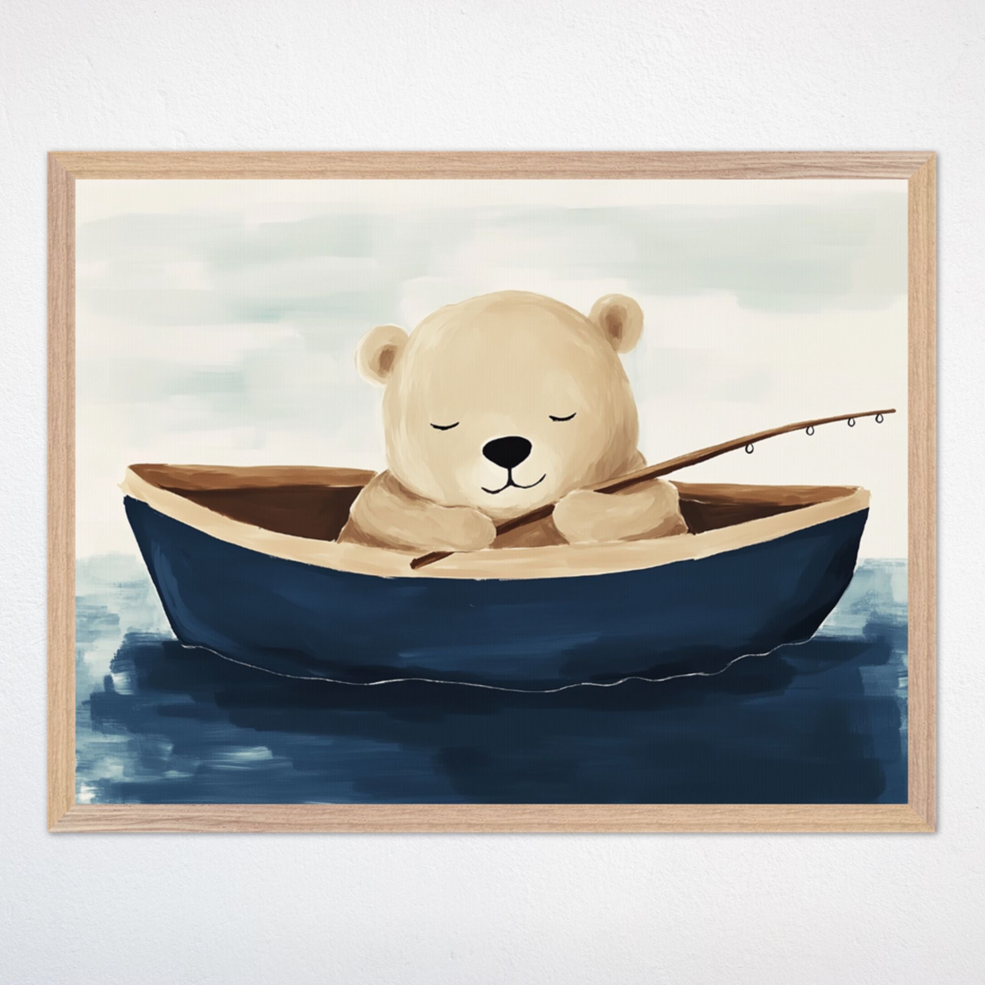 Fishing Wall Art for Kids and Nursery Rooms - Lullaby Lagoon