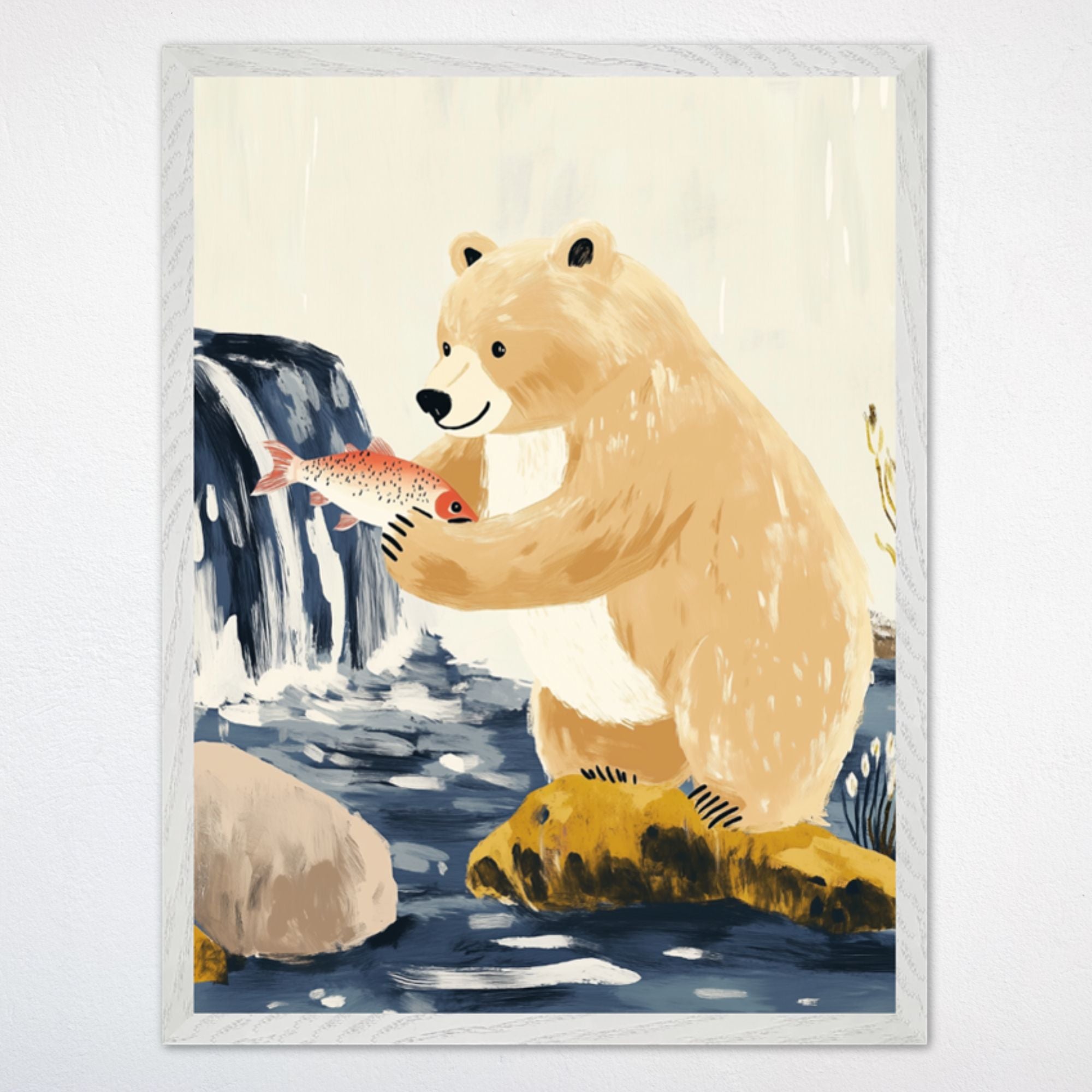 Fishing Wall Art for Nursery and Kids Rooms - Bearfoot Creek