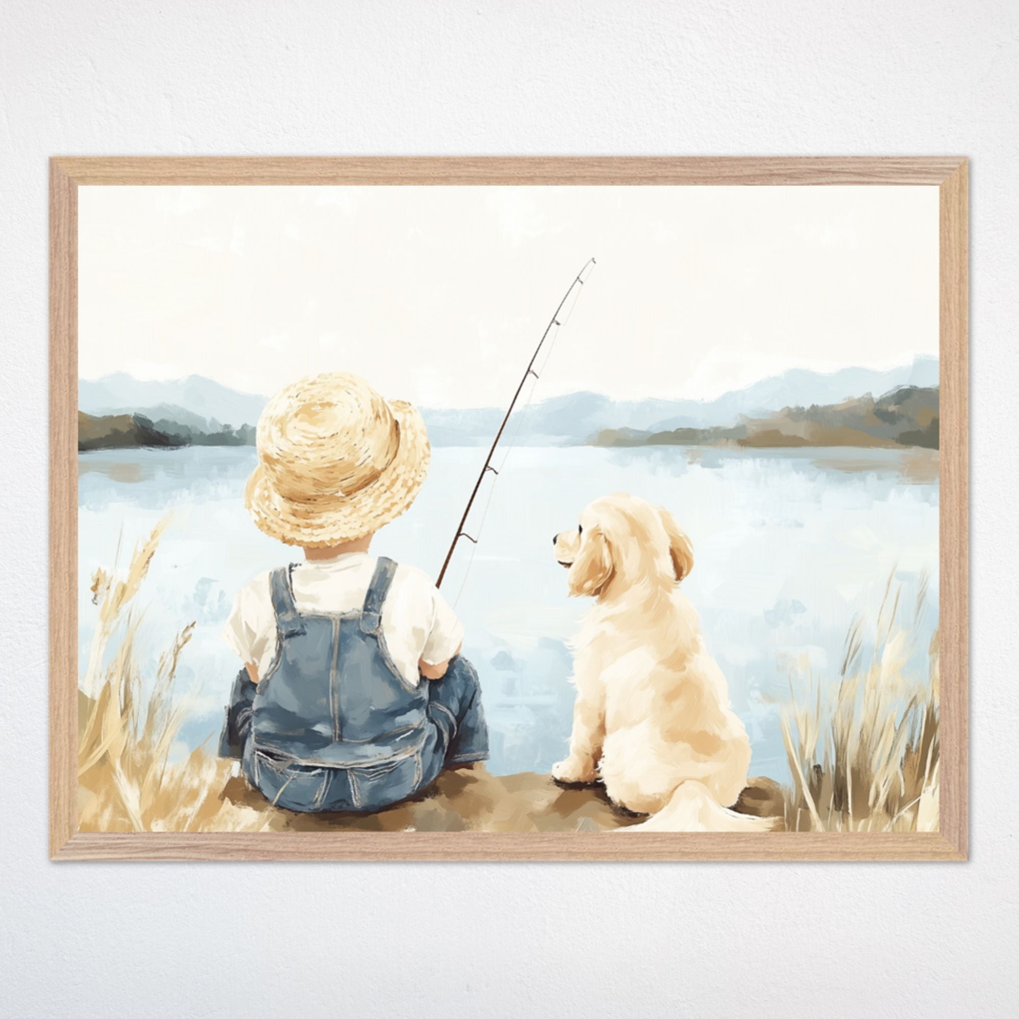 Fishing Wall Decor for Kids and Baby Rooms - Driftwood Friends