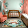 Flamingo Rug for Kids and Nursery Rooms - Flamingo Serenade