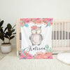 Floral Personalized Blanket for Babies and Kids