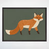 Friendly Fox Wall Art for Nursery, Playroom or Kids Bedrooms - Charming and Whimsical Woodland Decor - Foxy Friend
