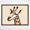 Giraffe Wall Art for Nursery, Playroom or Kids Bedrooms - Modern Safari Animal Decor - Giggling Giraffe