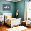 Charming Goose Wall Art for Nursery, Playroom or Kids Bedrooms - Minimalist Blue and White Bird Decor - Quack Quack Chat