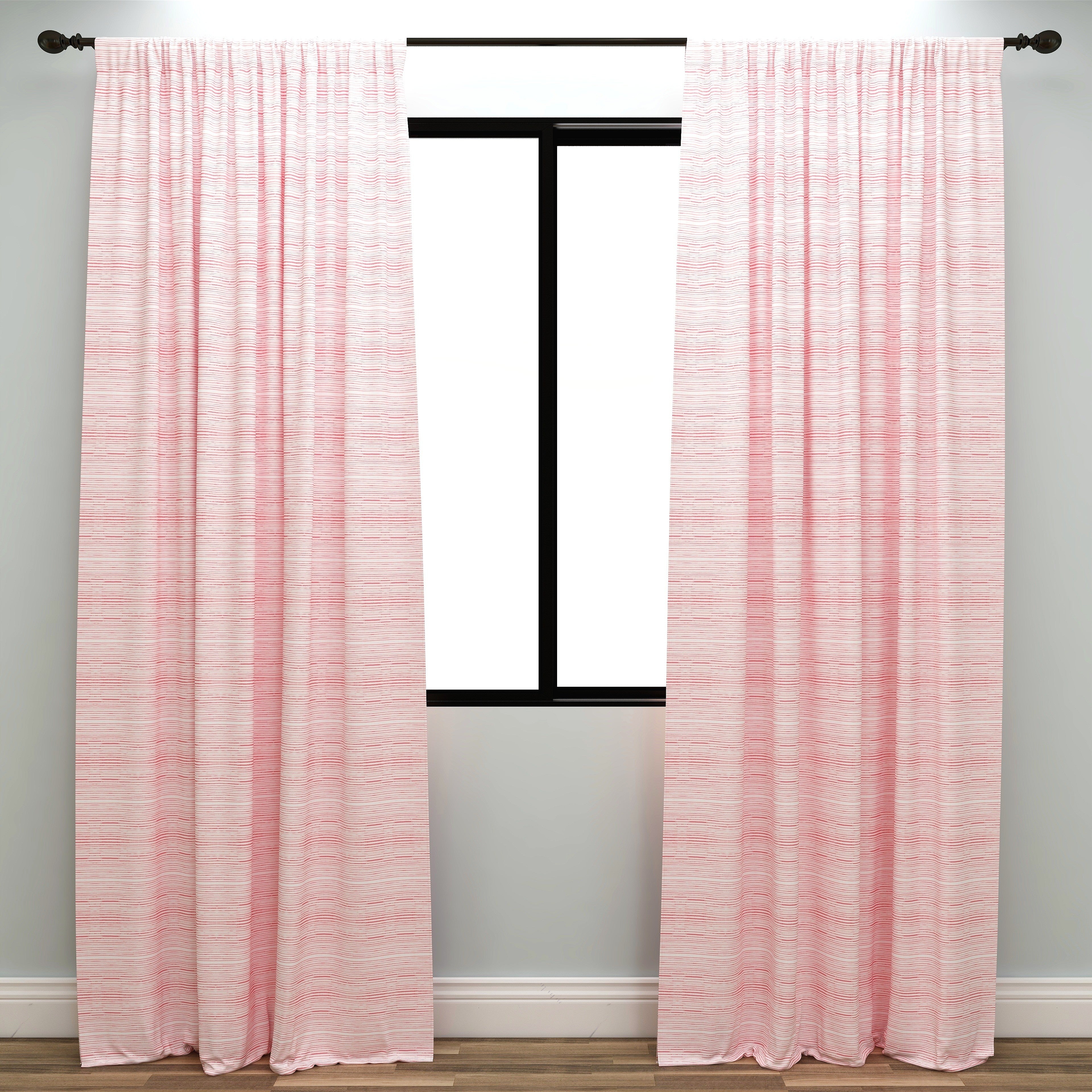 Horizon Sunset Coral Kids Curtains