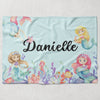 Mermaid Personalized Blanket for Babies and Kids