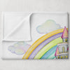 Rainbow Personalized Blanket for Babies and Kids