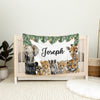 Safari Personalized Blanket for Babies and Kids