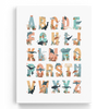 Educational Alphabet Ocean Animals Wall Art