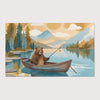 Kids and Nursery Bear Rug - Paws and Oars