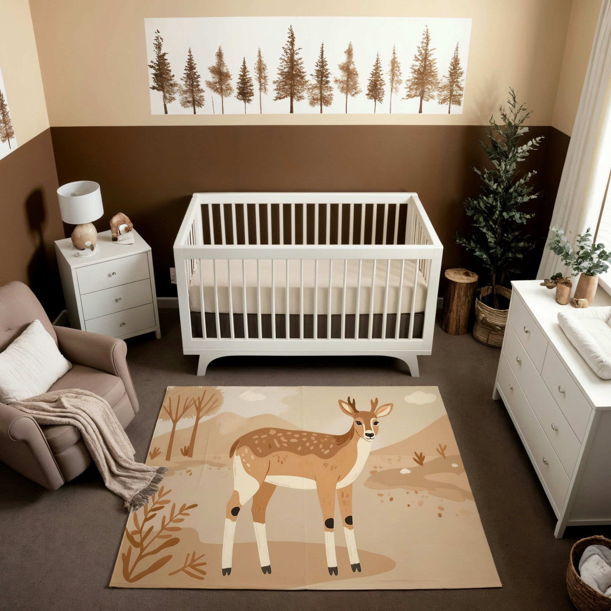 Kids and Nursery Deer Rug - Dune Deer