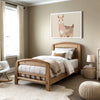 Sweet Llama Wall Art for Nursery, Playroom or Kids Bedrooms - Neutral Watercolor Llama in Soft Earth Tones - Wooly Wonder
