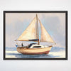 Nautical Sailboat Wall Art for Nursery, Playroom or Kids Bedrooms - Coastal Adventure Decor - Smooth Sailing