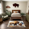 Nursery and Kids Bison Area Rug - Woolly Wonders