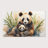 Nursery and Kids Panda Area Rug - Panda Hugs