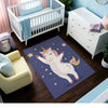 Nursery and Kids Unicorn Rug - Happy Hoof