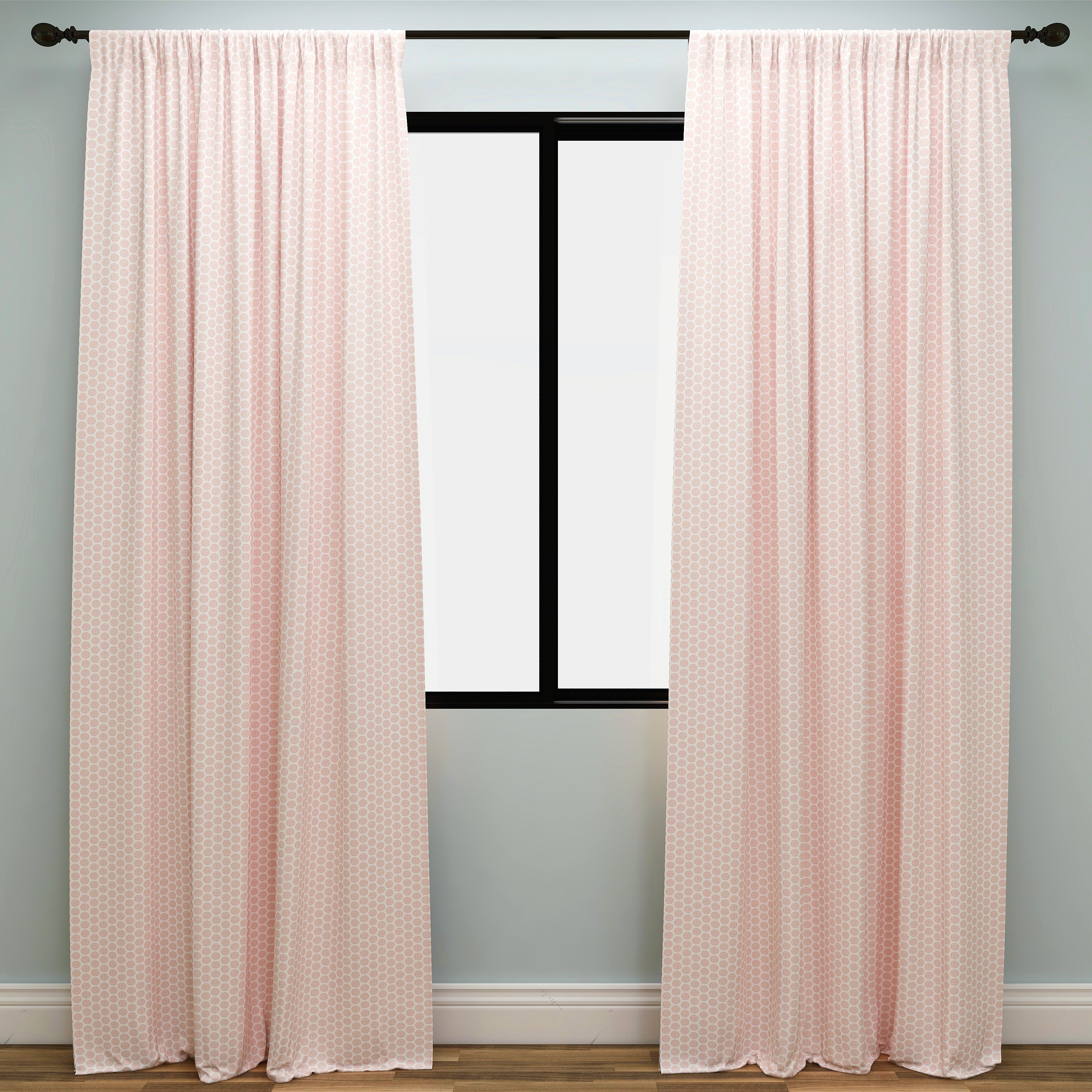 Paco Blush Kids Curtains