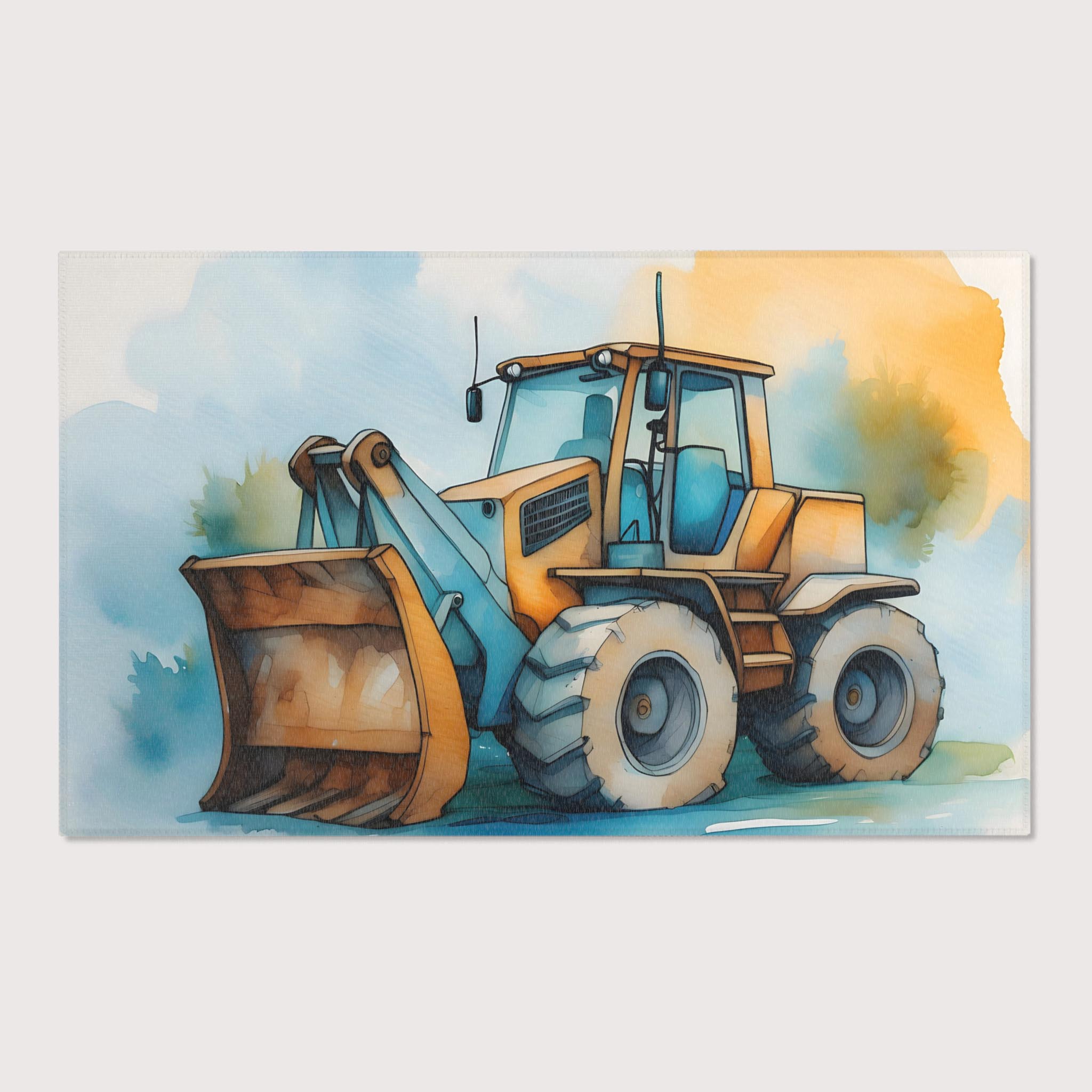 Kids and Nursery Construction Rug - Chunky Chassis Chuckle