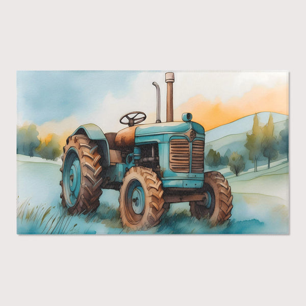 Nursery and Kids Construction Rug - Tractor Trek Todd