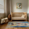 Kids and Nursery Airplane Area Rug - Cloud Cruiser Charlie