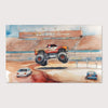 Nursery and Kids Monster Truck Area Rug - Monster Truck Mayhem