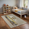 Dinosaur Rug for Nursery and Kids Rooms - Dino Drive Time